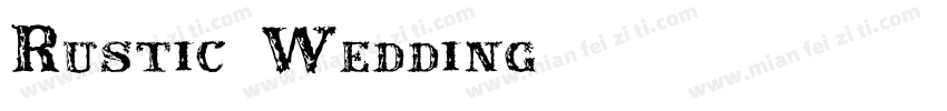 Rustic Wedding字体转换